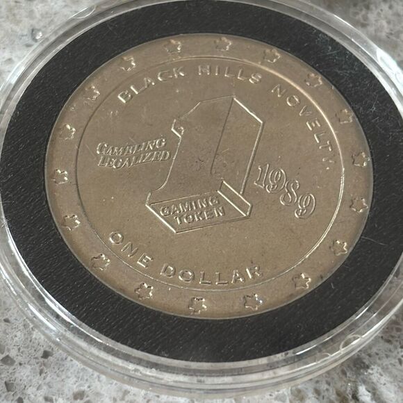 1998 Deadwood Coin Harley Davidson Challenge Token Black Hills Fatboy 1990 - Picture 3 of 3